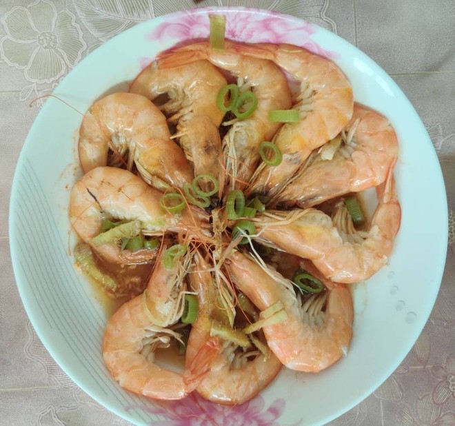 快手蒸青虾