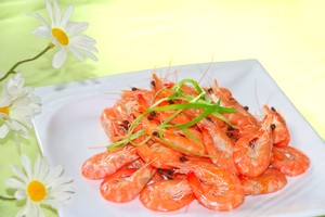 白灼海青虾