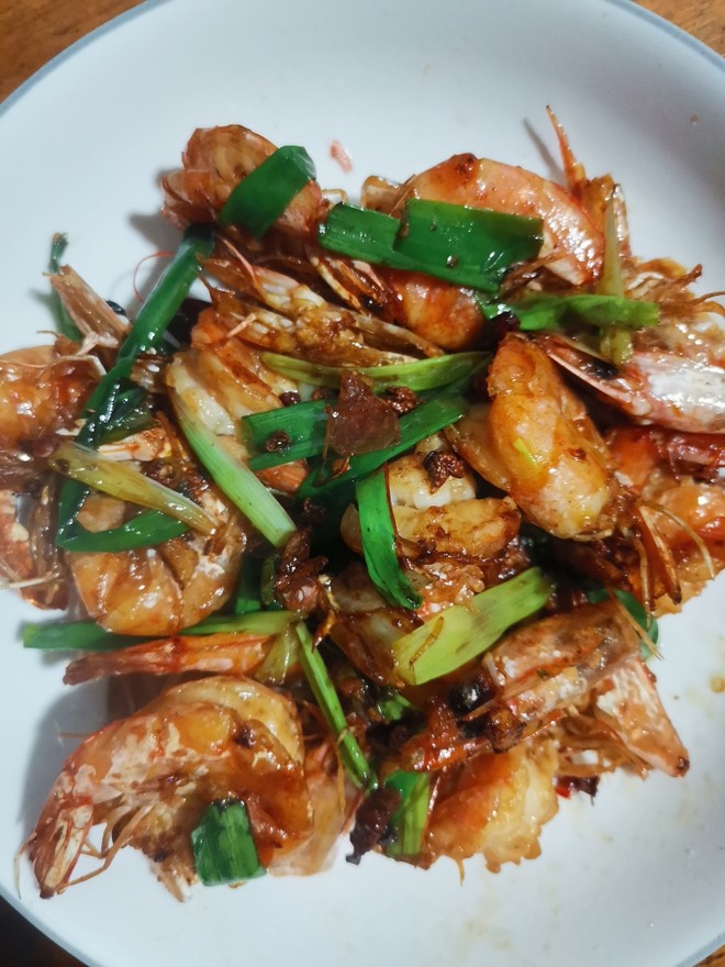 葱香开背虾（青虾）