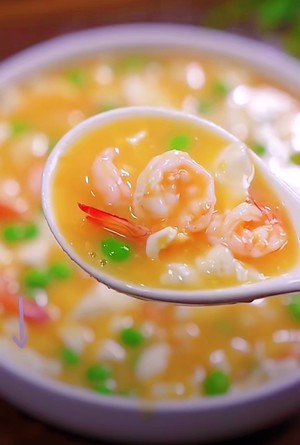 咸蛋黄虾仁烩豆腐