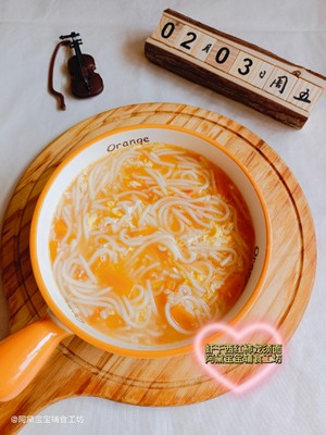 做少了怕你不够吃，虾干番茄龙须面汤
