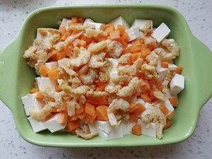 虾干蒸豆腐