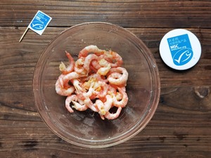 ?虾的王炸吃法?蒜香奶油北极甜虾焗蘑菇