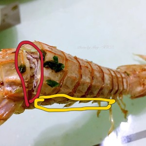 无油炸版的椒盐皮皮虾和巧拨虾壳的方法