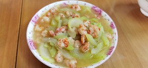 海虾肉炒刺瓜