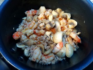 海虾白蘑焗饭