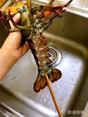 葱姜蒜爆炒大龙虾