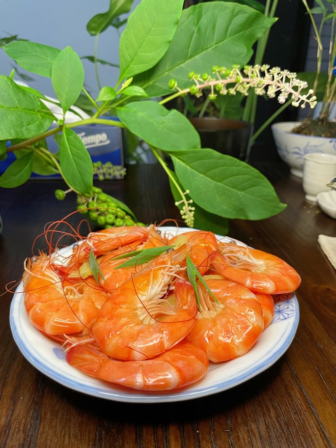 白灼明虾