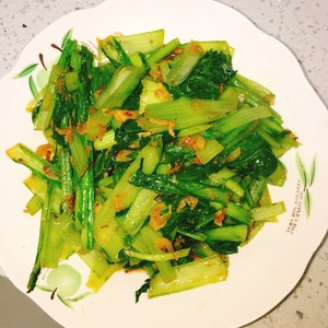 超级好吃的虾皮小白菜