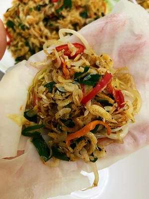 炒虾皮（卷饼配粥都好吃）