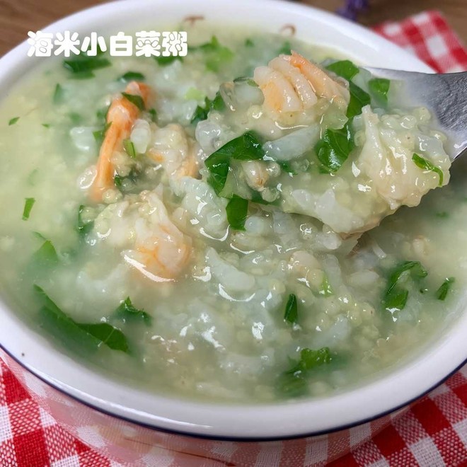 宝宝粥来啦～补钙海米蔬菜粥?
