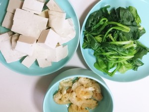 海米豆腐菠菜汤