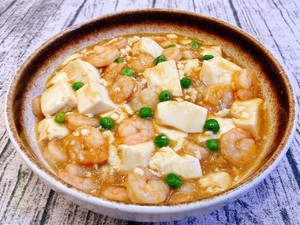 虾仁豆腐?