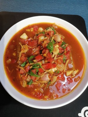 黑胡椒蕃茄煮虱目魚肚