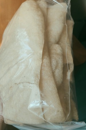 假鱼肚（俗称炸猪肉皮）炒白菜 真是绝配 北方人不妨试试，特好吃??