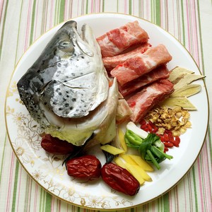三文鱼头汤