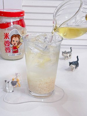 茉莉花茶酒酿冰奶