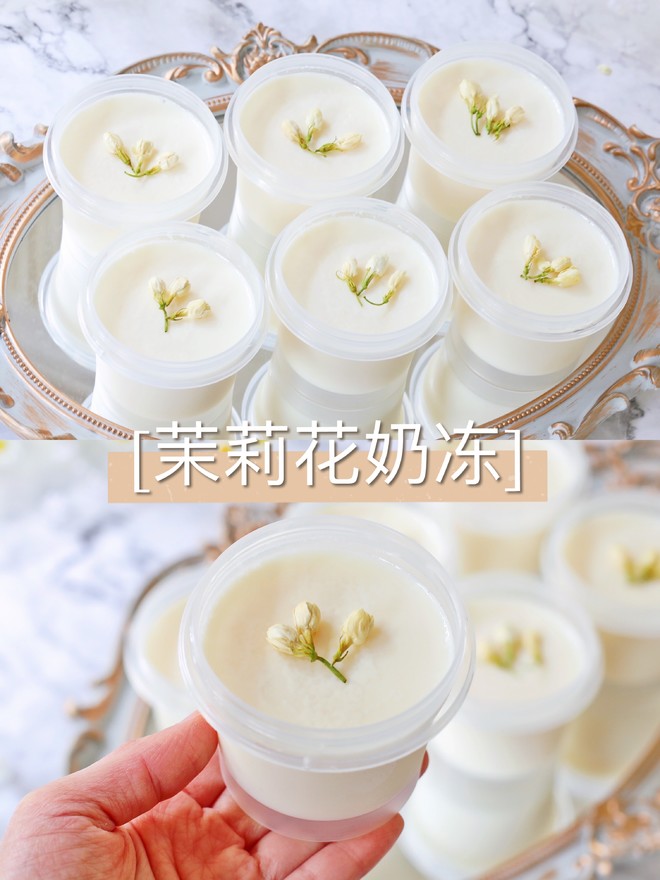 茉莉花奶冻