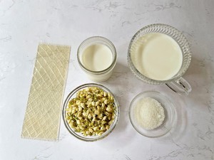 茉莉花奶冻