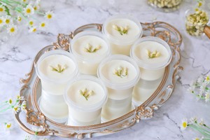 茉莉花奶冻