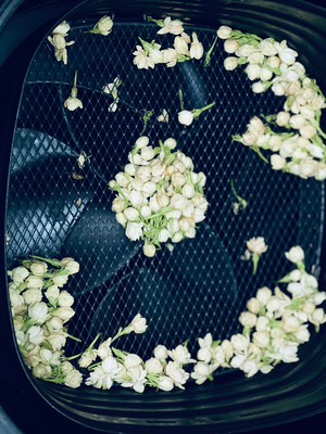 空气炸锅烘干茉莉花