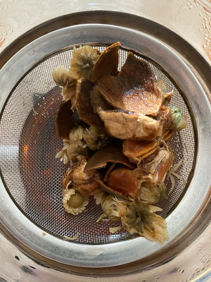 罗汉果菊花茶冻