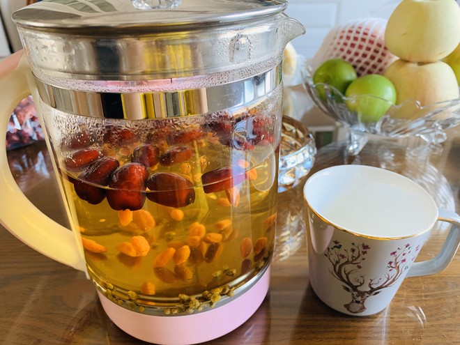 红枣枸杞野菊花茶