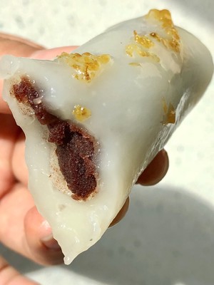 十分钟搞定超正宗的桂花条头糕，零失败！过夜不变硬，豆沙糯米卷