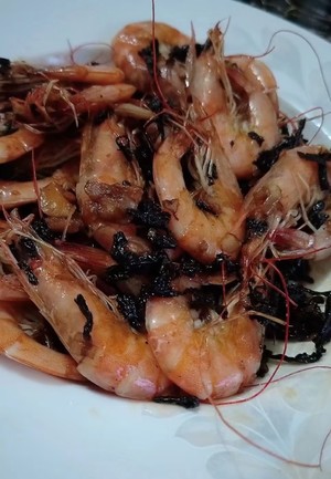 爆炒茶叶虾