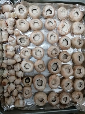 烤白蘑菇，双孢菇，口蘑，口菇，全程不加一滴油