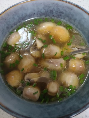 鲜掉眉毛口蘑汤