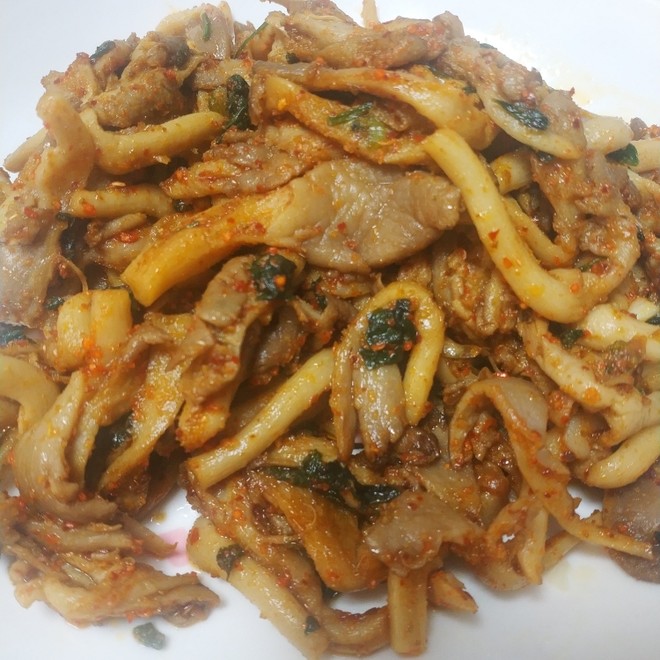 下饭孜然秀珍菇(小平蘑)