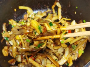 孜然干煸袖珍菇（平菇）- 爱烧烤必爱吃