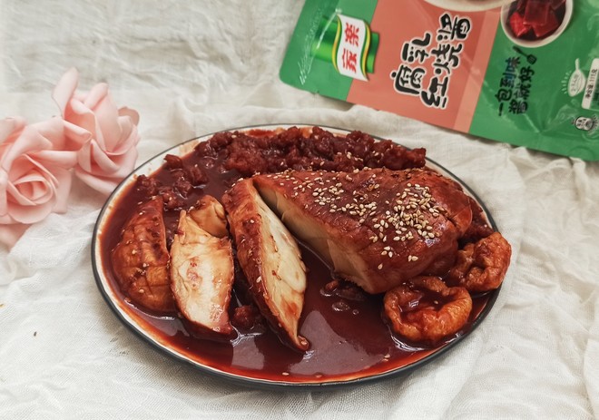 腐乳红烧白灵菇扒