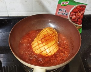 腐乳红烧白灵菇扒