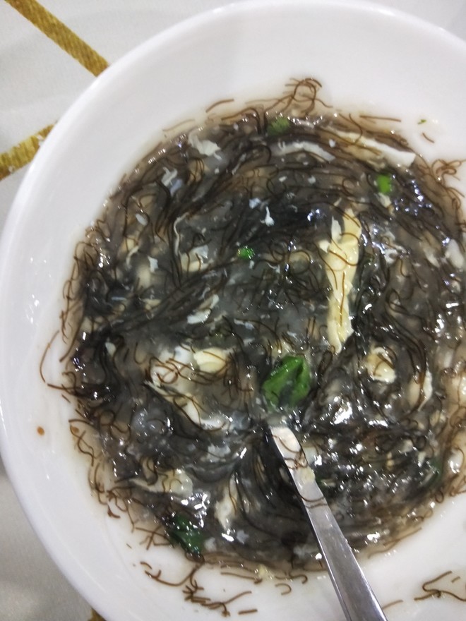 发菜鸡蛋汤