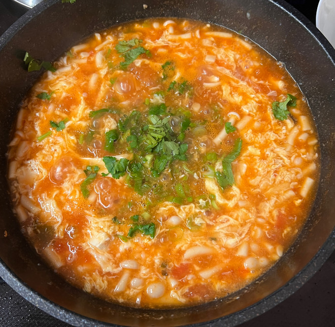 酸甜豆腐白玉菇汤