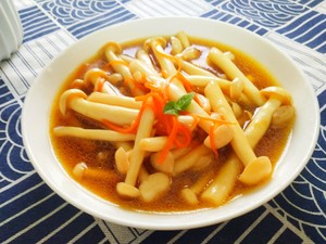 色香味俱全的炒白玉菇