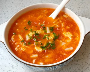 白玉菇西红柿鸡蛋汤