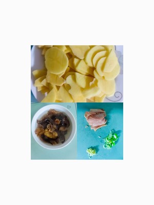 土豆片炒榛蘑