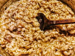 鸡肉牛肝菌烩饭