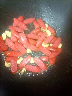 海鲜菇火腿炒蛋