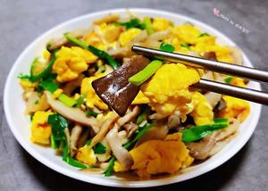 平菇炒鸡蛋