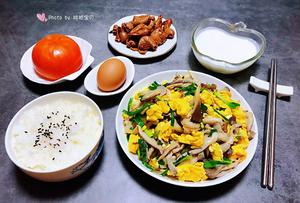平菇炒鸡蛋