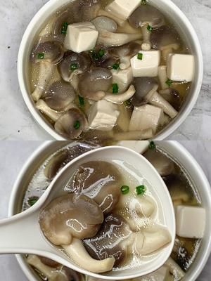 低脂鲜美！连喝三碗都不腻的平菇豆腐汤