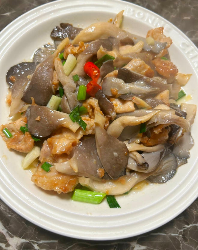 平菇炒肉片
