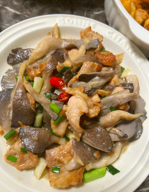 平菇炒肉片