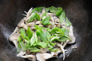 平菇青椒炒鸡蛋 好吃又营养的超快手家常菜