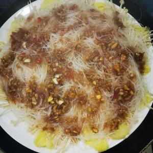 懒人下饭神器，蒜蓉蒸粉丝金针菇娃娃菜