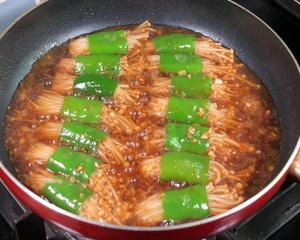 青椒卷金针菇，无敌下饭